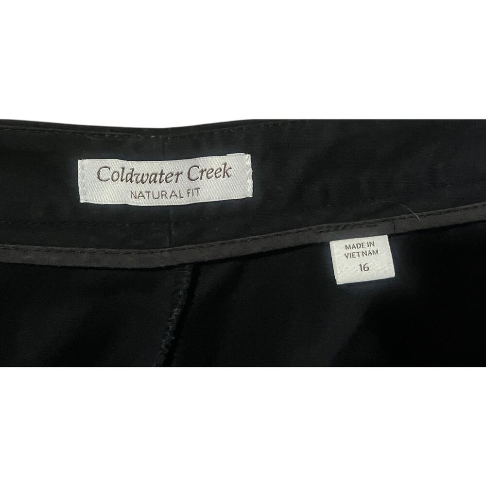 Coldwater Creek Black Natural Fit Bermuda Shorts Size 16 - Picture 4 of 4